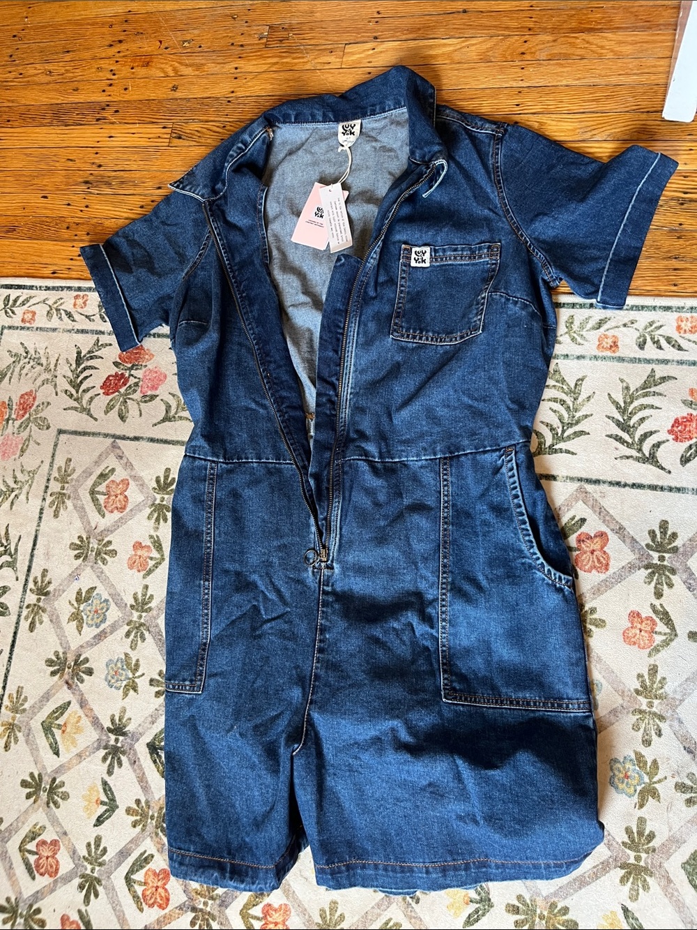 Lucy and Yak Riley Playsuit Denim 18T